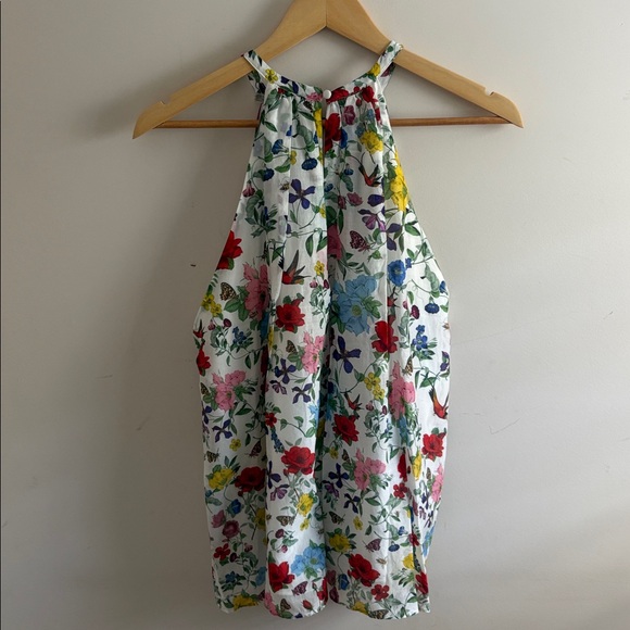 ALICE + OLIVIA FLORAL COTTON AND SILK BLOUSE- medium NWT - Picture 5 of 6